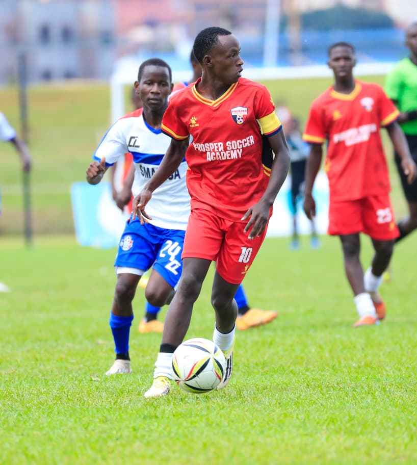 Prosper Soccer Academy team captain in FUFA Academies League match
